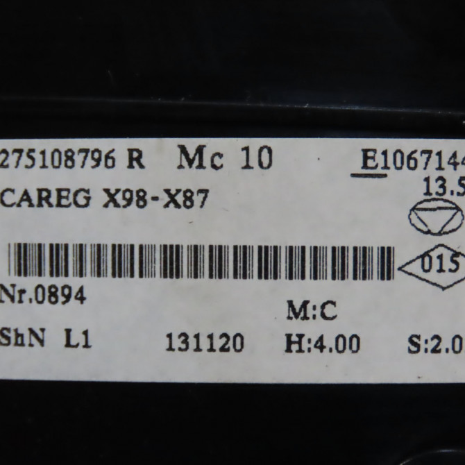 Commande de chauffage occasion RENAULT CAPTUR Phase 1 02-2013->... 0.9 90 ch 275100037R 4