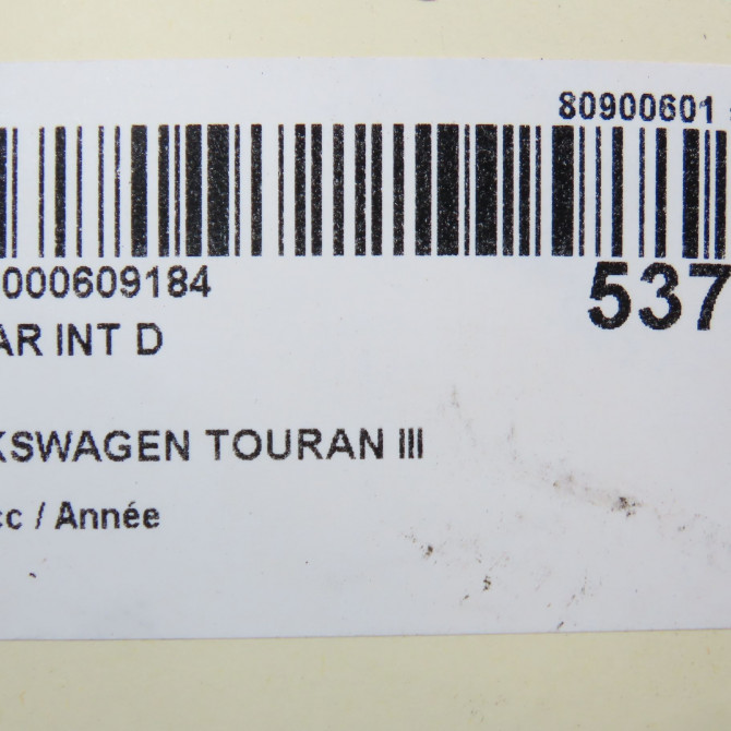 Feu arrière intérieur droit occasion VOLKSWAGEN TOURAN III Phase 1 06-2015->... 5TA945094D 5