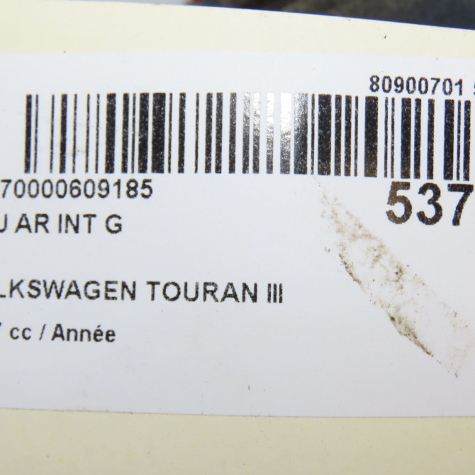 Feu arrière interieur gauche occasion VOLKSWAGEN TOURAN III Phase 1 06-2015->... 5TA945093D 6