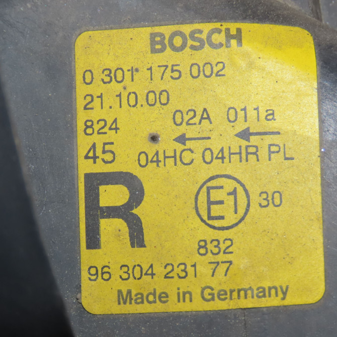 Phare droit occasion PEUGEOT 406 Phase 2 04-1999->04-2004 2.2 HDI 133ch 6205V2 4