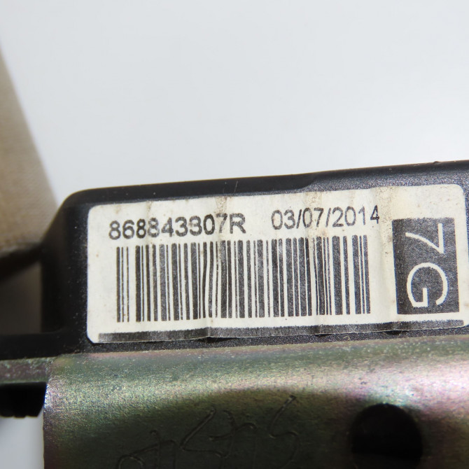Ceinture avant droite occasion RENAULT SCENIC III Phase 3 04-2013->... 1.6Dci 130ch 868843307R 5