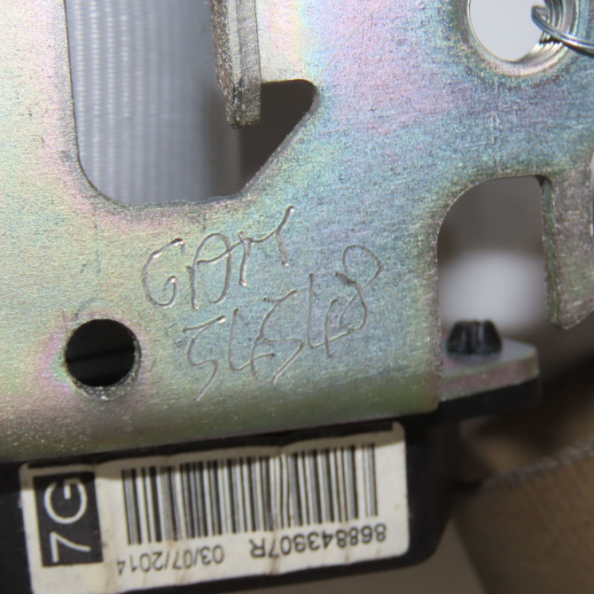 Ceinture avant droite occasion RENAULT SCENIC III Phase 3 04-2013->... 1.6Dci 130ch 868843307R 6