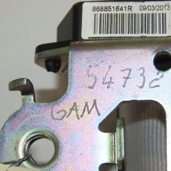 Ceinture avant gauche occasion RENAULT SCENIC III Phase 2 12-2011->03-2013 1.5 DCI 110ch 868851641R 6