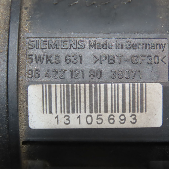 Debimetre air occasion PEUGEOT 206 Phase 1 09-1998->03-2009 1.4 HDI 70ch 1920EK 6