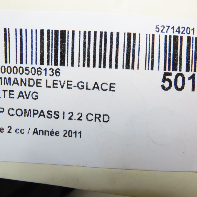 Commande lève-glace porte avant gauche occasion JEEP 146 Phase 1 04-1995->04-1999 2.2 CRD 136ch 5
