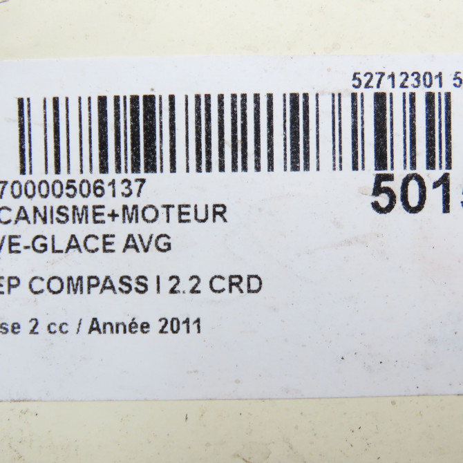 Mecanisme+moteur leve-glace avg occasion JEEP 146 Phase 1 04-1995->04-1999 2.2 CRD 136ch 6