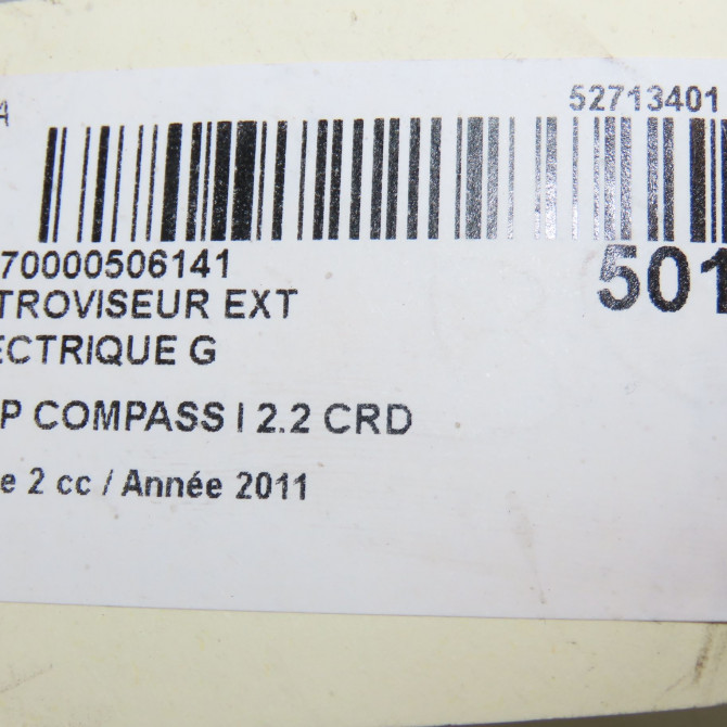 Retroviseur exterieur electrique gauche occasion JEEP 146 Phase 1 04-1995->04-1999 2.2 CRD 136ch 6
