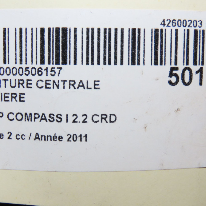 Ceinture centrale arriere occasion JEEP 146 Phase 1 04-1995->04-1999 2.2 CRD 136ch 6