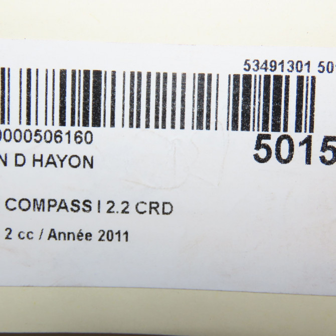 Verin droit hayon occasion JEEP 146 Phase 1 04-1995->04-1999 2.2 CRD 136ch 3