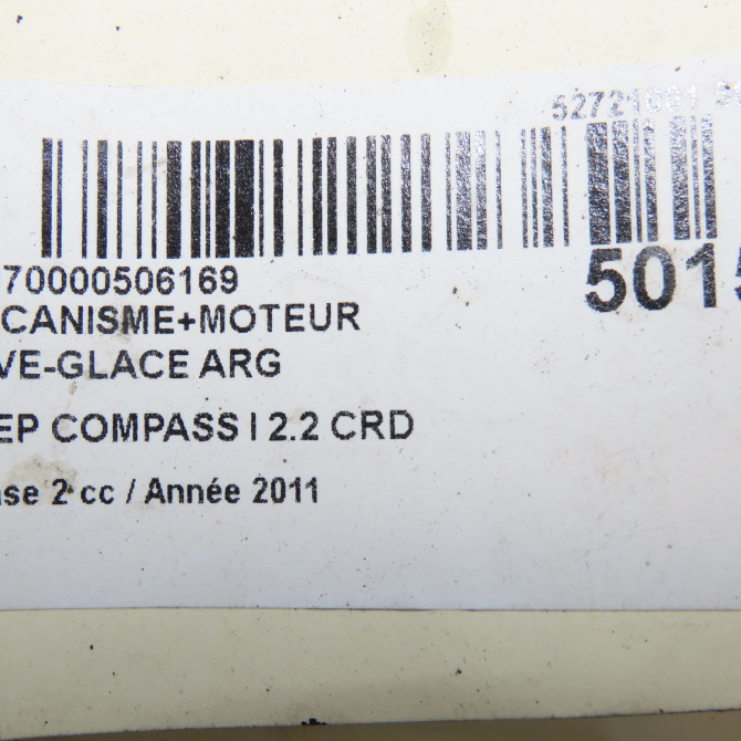 Mecanisme+moteur leve-glace arg occasion JEEP 146 Phase 1 04-1995->04-1999 2.2 CRD 136ch 6
