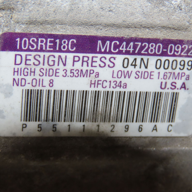 Compresseur air conditionne occasion JEEP 146 Phase 1 04-1995->04-1999 2.2 CRD 136ch 6