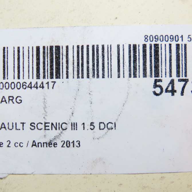 Feu arrière gauche occasion RENAULT SCENIC III Phase 2 12-2011->03-2013 1.5 DCI 110ch 265550386R 4