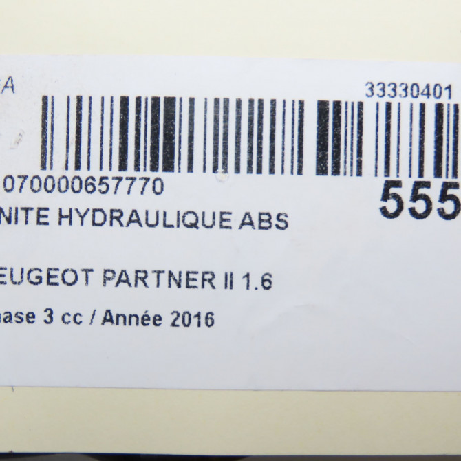 Unité hydraulique ABS occasion PEUGEOT PARTNER II Phase 3 04-2015->... 1.6 BlueHDI 100ch 1616515580 6