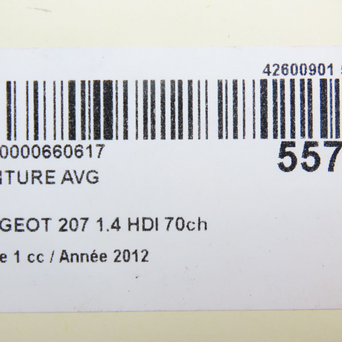 Ceinture avant gauche occasion PEUGEOT 207 Phase 1 04-2006->06-2013 1.4 HDI 70ch 8975CE 6