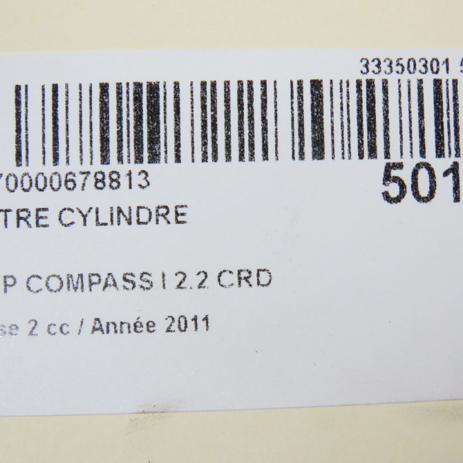 Maitre cylindre occasion JEEP 146 Phase 1 04-1995->04-1999 2.2 CRD 136ch 5