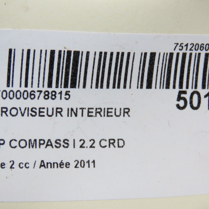 Retroviseur interieur occasion JEEP 146 Phase 1 04-1995->04-1999 2.2 CRD 136ch 5