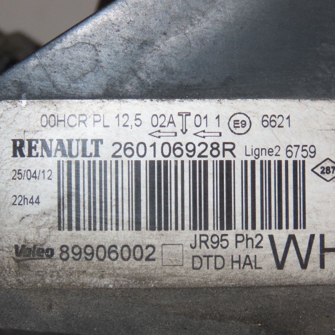 Phare droit occasion RENAULT SCENIC III Phase 2 12-2011->03-2013 1.6 DCI 130ch 260108453R 5
