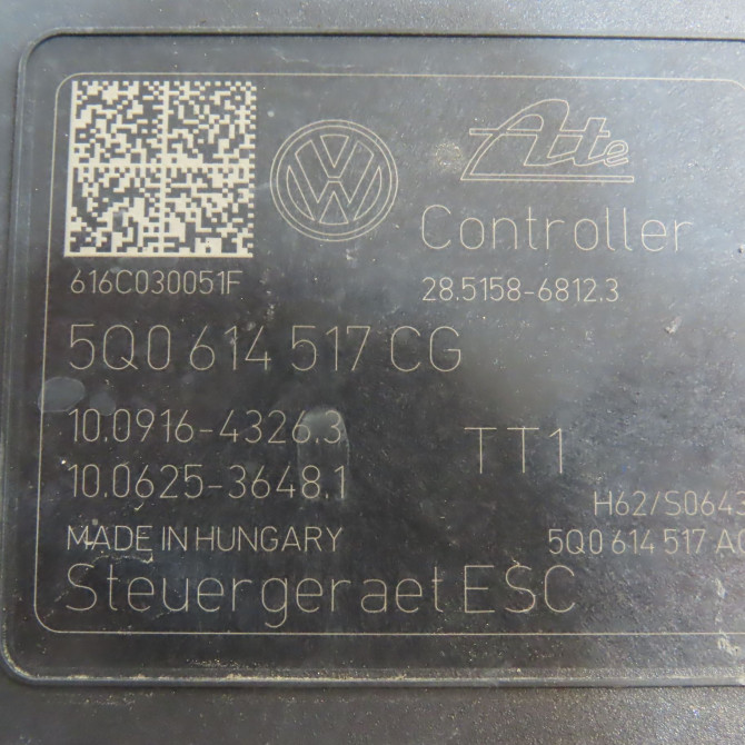 Unité hydraulique ABS occasion VOLKSWAGEN TOURAN III Phase 1 06-2015->... 5Q0614517FLBEF 5