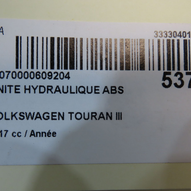 Unité hydraulique ABS occasion VOLKSWAGEN TOURAN III Phase 1 06-2015->... 5Q0614517FLBEF 7