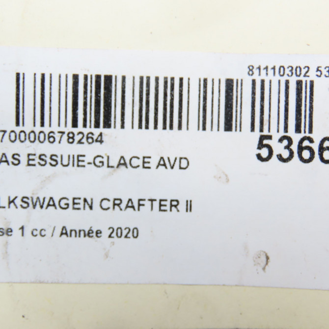 Bras essuie-glace avant droit occasion VOLKSWAGEN 146 Phase 1 04-1995->04-1999 2.0 TDI 177ch 7C1955409A 4