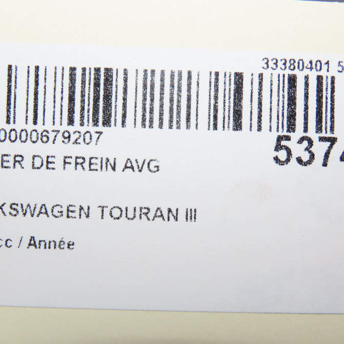 Etrier de frein avant gauche occasion VOLKSWAGEN TOURAN III Phase 1 06-2015->... 8V0615123D 4