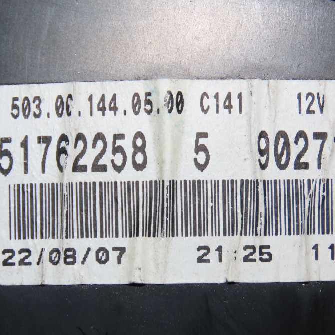 Compteur occasion FIAT DOBLO I Phase 2 01-2006->12-2009 1.9 DT Multijet 105CH 51762259 4