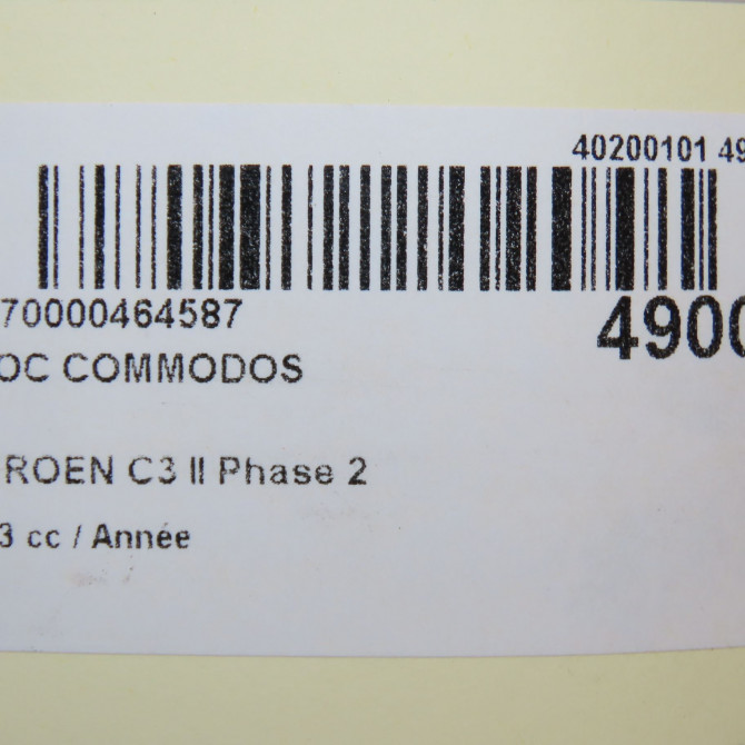 Bloc commodos occasion CITROEN C3 II Phase 2 03-2013->12-2016 96773883ZD 8