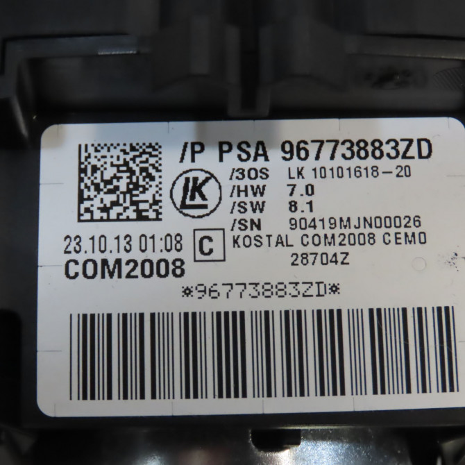 Bloc commodos occasion CITROEN DS3 Phase 1 11-2009->03-2014 1.6 HDi 110ch 96773883ZD 5