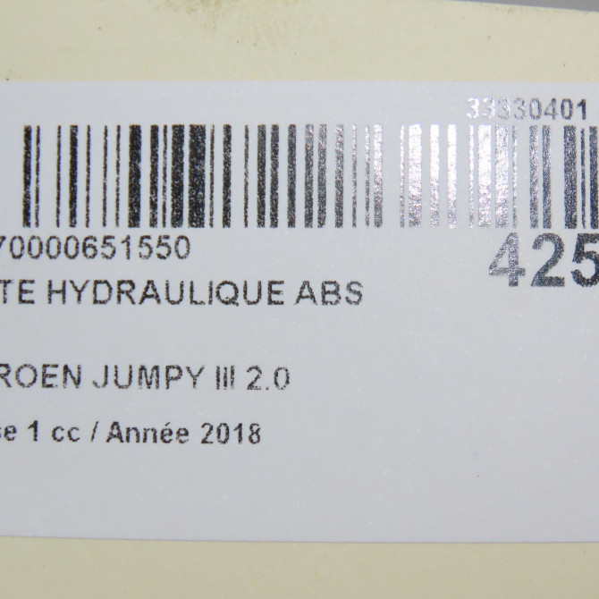 Unité hydraulique ABS occasion CITROEN 146 Phase 1 04-1995->04-1999 2.0 BLUEHDI 180ch 6