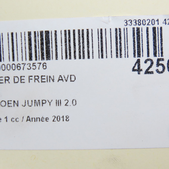 Etrier de frein avant droit occasion CITROEN 146 Phase 1 04-1995->04-1999 2.0 BLUEHDI 180ch 1613260180 7