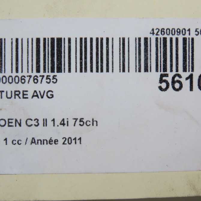 Ceinture avant gauche occasion CITROEN C3 II Phase 1 11-2009->02-2013 1.4i 75ch 96771569XX 6