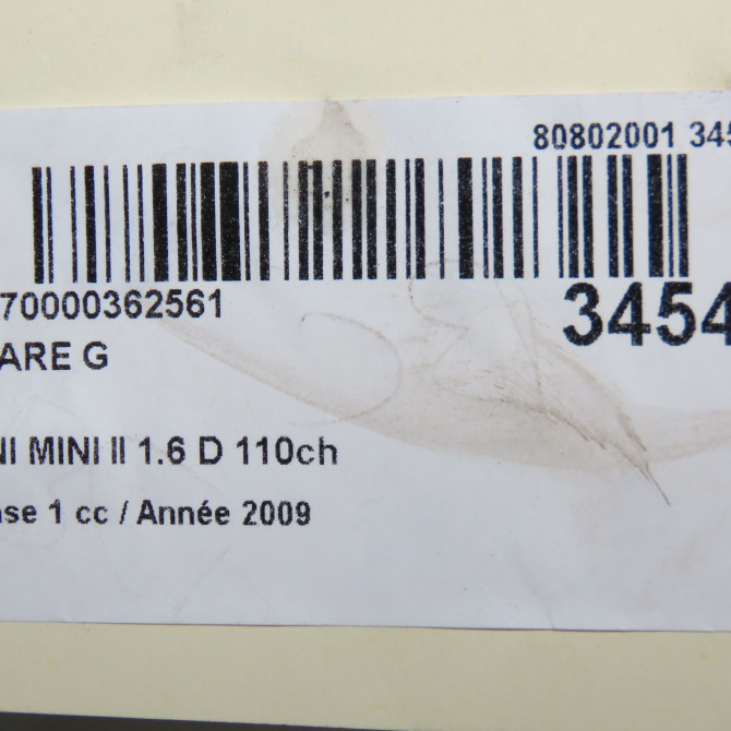 Phare gauche occasion MINI MINI II Phase 1 09-2006->12-2010 1.6 D 110ch 63122751263 6