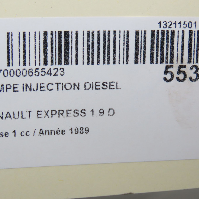 Pompe injection diesel occasion RENAULT EXPRESS Phase 1 11-1985->09-1994 1.9 D 7700741125 7