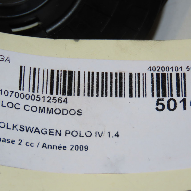 Bloc commodos occasion VOLKSWAGEN POLO IV Phase 2 05-2005->09-2009 1.4 TDI 70ch 6Q0953513D9B9 7