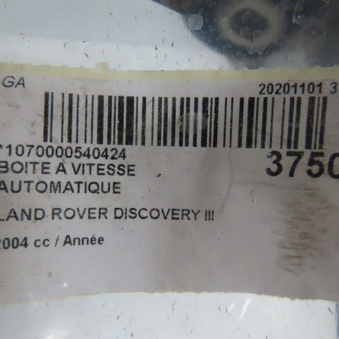 Boîte à vitesse automatique occasion LAND ROVER DISCOVERY III phase 1 09-2004->09-2009 7