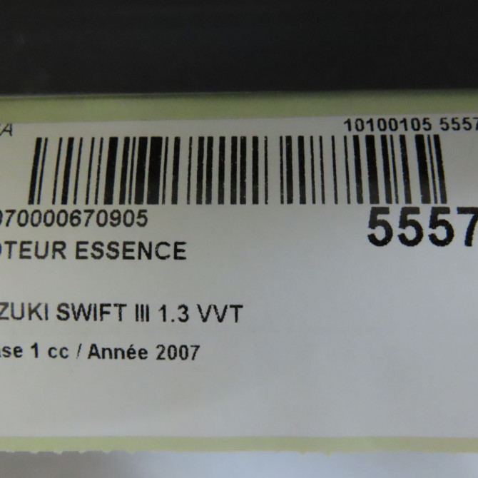 Moteur essence occasion SUZUKI SWIFT III Phase 1 03-2005->09-2011 1.3 VVT 7