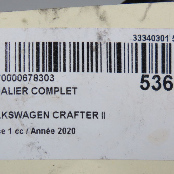 Pedalier complet occasion VOLKSWAGEN 146 Phase 1 04-1995->04-1999 2.0 TDI 177ch 5