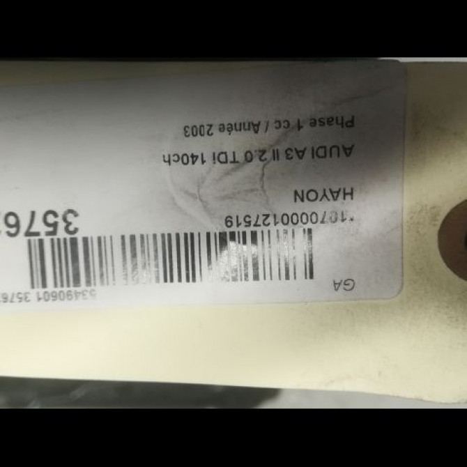 Hayon occasion AUDI A3 II Phase 1 06-2003->06-2008 2.0 TDi 140ch 8P3827023AC 3