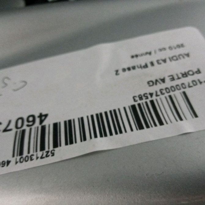 Porte avant gauche occasion AUDI A3 II Phase 2 06-2008->07-2012 8P3831051D 3