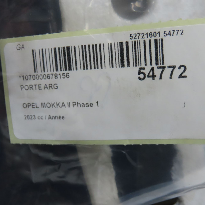 Porte arrière gauche occasion OPEL 9837507180 7