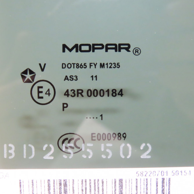 Glace porte ar d occasion JEEP 146 Phase 1 04-1995->04-1999 2.2 CRD 136ch 2