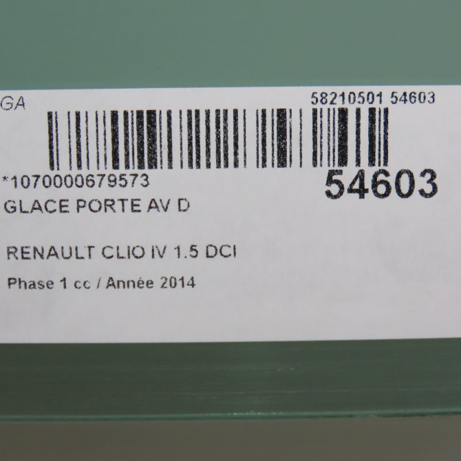 Glace porte av d occasion RENAULT CLIO IV Phase 1 07-2012->... 1.5 DCI 90ch 803004101R 3