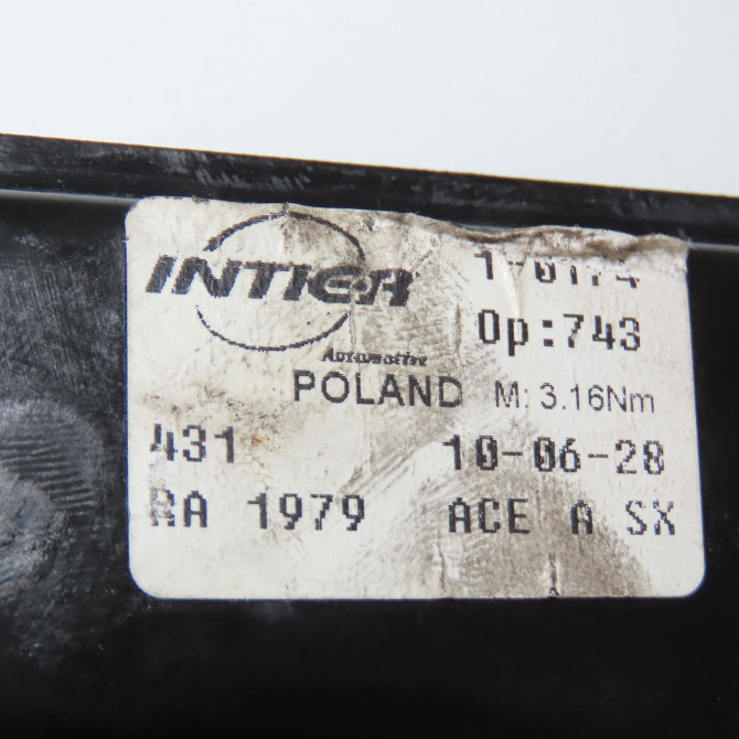 Mecanisme+moteur leve-glace avg occasion ALFA ROMEO 159 Phase 1 04-1995->04-1999 1.9 JTDm 120ch 71740175 6