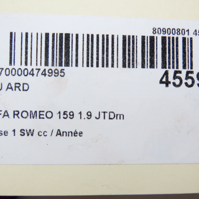 Feu arrière droit occasion ALFA ROMEO 159 Phase 1 04-1995->04-1999 1.9 JTDm 120ch 50504818 5