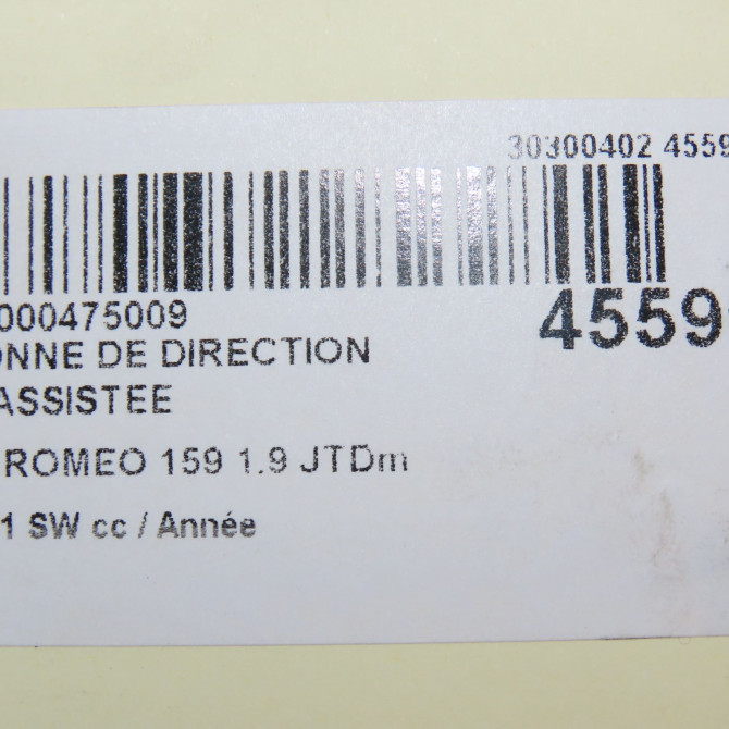 Colonne de direction non assistee occasion ALFA ROMEO 159 Phase 1 04-1995->04-1999 1.9 JTDm 120ch 156088235 6