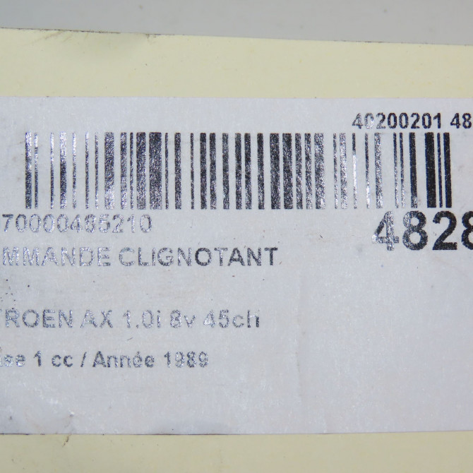Commande clignotant occasion CITROEN AX Phase 1 01-1987->06-1991 1.0i 8v 45ch 625342 5