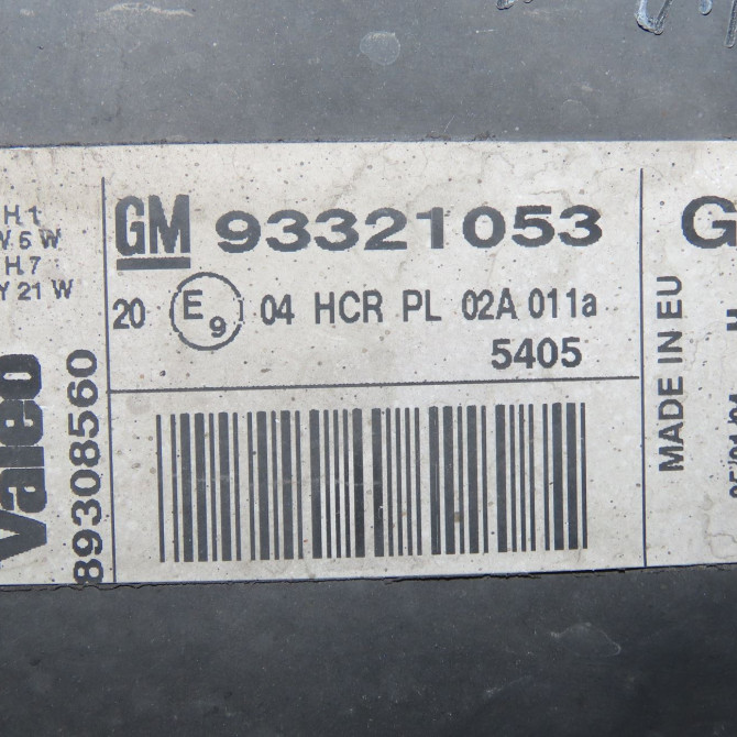 Phare droit occasion OPEL MERIVA I Phase 1 04-2003->12-2005 1.7 CDTI 93175365 5