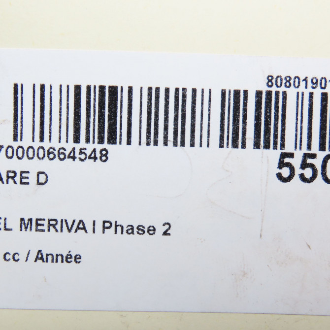 Phare droit occasion OPEL MERIVA I Phase 2 01-2006->09-2010 93175365 6