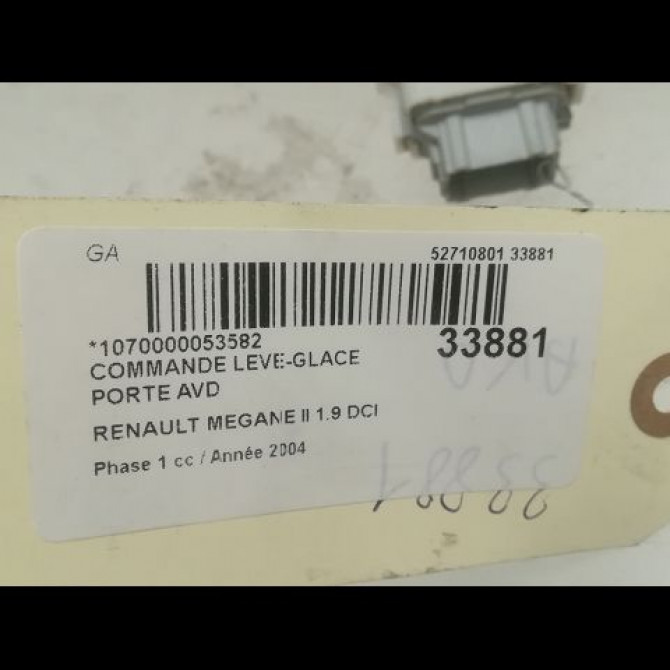 Commande lève-glace porte avant droite occasion RENAULT MEGANE II Phase 1 09-2003->12-2005 1.9 DCI 120ch 8200315013 3