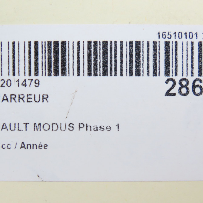 Démarreur occasion RENAULT MODUS Phase 1 09-2004->12-2007 8200369521 7